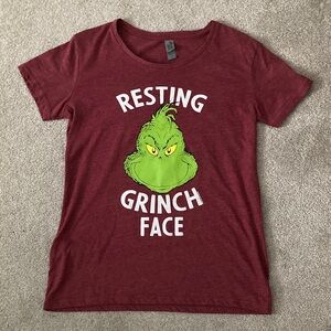 Grinch Face Women's Short Sleeve Tee